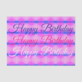 Roze met blauw tissuepapier (Voorkant)