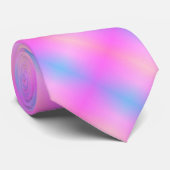 Roze met blues stropdas (Opgerold)