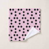 Roze met Cirkels Bad Handdoek (Wasdoekje)