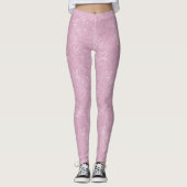 Roze met de Leggings van het patroonpatroon van Fl (Voorkant)