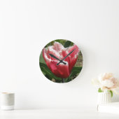 Roze, met de rand gevulde wandklok (Huis)