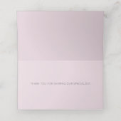 Roze met eenvoudige doedelbloemen plaatskaartje (Binnenkant ongevouwen)