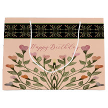 Roze met elegante bloemen