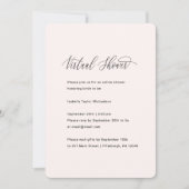  roze met Faux Gold Virtual Vrijgezellenfeest Kaart (Voorkant)