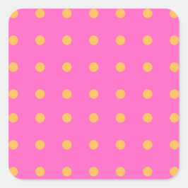 Roze met Gele Stippen_Leuke Stickers