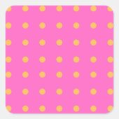 Roze met Gele Stippen_Leuke Stickers (Voorkant)