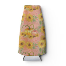 ROZE MET GELE ZONNEBLOEMEN & POMPOENEN