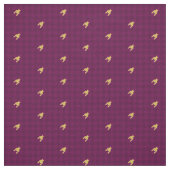 Roze met Gold Accent Houndstooth Fabric Stof (Swatch)