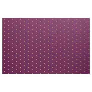 Roze met Gold Accent Houndstooth Fabric Stof