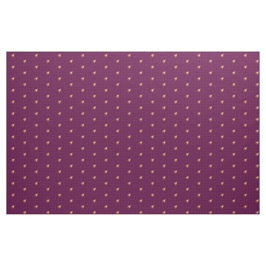 Roze met Gold Accent Houndstooth Fabric Stof (Fat Quarter)