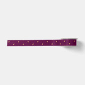 Roze met Gold Accent Houndstooth Ribbon Satijnen Lint (Voorkant)