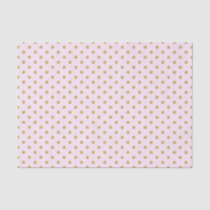 Roze met Gold Polka Dots Tissuepapier