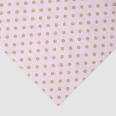 Roze met Gold Polka Dots Tissuepapier (Detail)