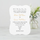 Roze met gouddamtbruiloft met witte kant kaart (Staand voorkant)