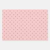 Roze met gouden glitters trouw  inpakpapier vel (Voorkant)