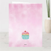 Roze met hartballonnen Kinderdagfotokaart Kaart (Achterkant)