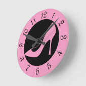 Roze  met hoge hiel-rolgordel ronde klok (Hoek)