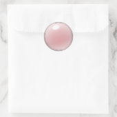 Roze met juwelen getooide parel Stickers (Tas)