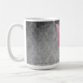 Roze met juwelen versierde vlinder koffiemok (Links)