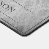 Roze met juwelen versierde vlinderdamast bureaumat (Hoek)