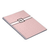 Roze met Notitieboek van Black Pinstripes (Rechterzijde)