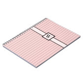 Roze met Notitieboek van Black Pinstripes (Linkerzijde)