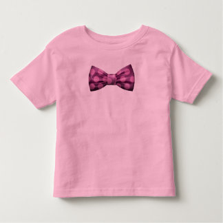 Roze met Paarse Bow-Stropdas met roze pooldots Kinder Shirts
