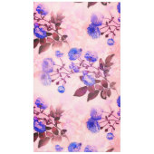  roze met Paarse Floral Print Tafelkleed (Voorkant)