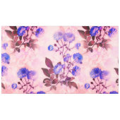  roze met Paarse Floral Print Tafelkleed (Voorkant (Horizontaal))