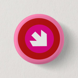 Roze met Pijl Ronde Button 3,2 Cm