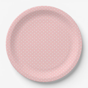 Roze met White Polkadots Paper Bord