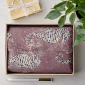 Roze met whitepaarddekletpapier tissuepapier (Geschenk)