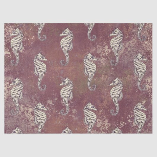 Roze met whitepaarddekletpapier tissuepapier (Voorkant)