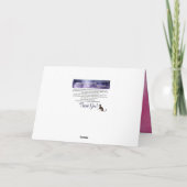 Roze met witte hartballon Valentijnsdag Kaart (Achterkant)