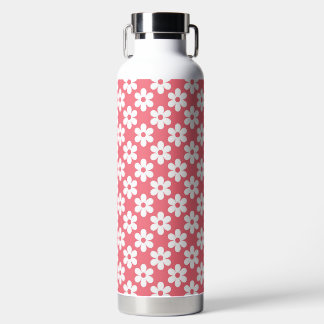 ROZE MET WITTE MARGRIETEN BLOEMEN WATERFLES