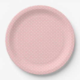 Roze met Witte Polkadots Papier Bord