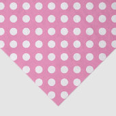 Roze met witte pooldots tissuepapier (Detail)