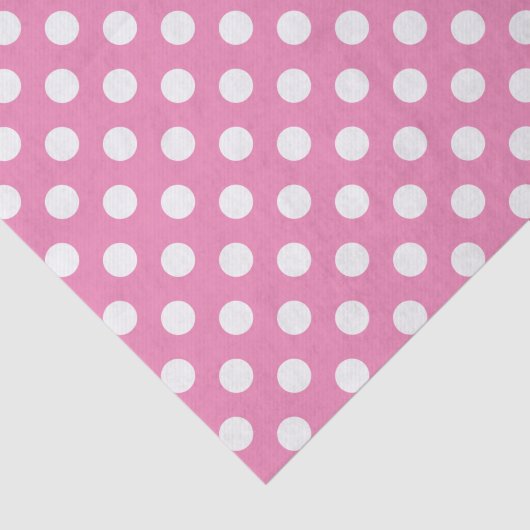 Roze met witte pooldots tissuepapier (Detail)