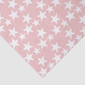 Roze met witte sterren tissuepapier (Detail)