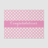 Roze met witte stip tissuepapier (Voorkant)