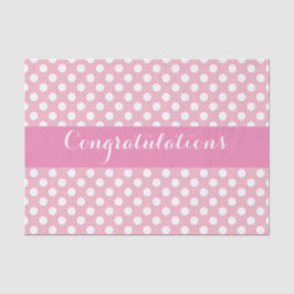 Roze met witte stip tissuepapier