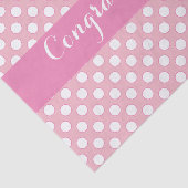 Roze met witte stip tissuepapier (Detail)