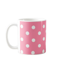 Roze met witte Stippen Mok