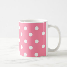 Roze met witte Stippen Mok