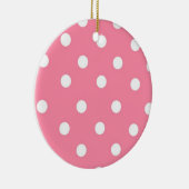Roze met witte Stippen Ornament (Rechts)
