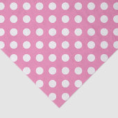 Roze met witte stippen tissuepapier (Detail)
