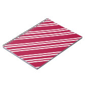 Roze met witte strepen notitieboek (Linkerzijde)