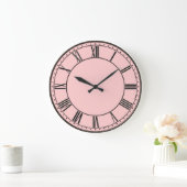 Roze met zwart Romeins cijfer Grote Klok (Huis)