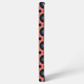 roze met zwart samsung galaxy hoesje (Linkerkant)