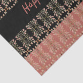 Roze met zwart tissuepapier (Detail)